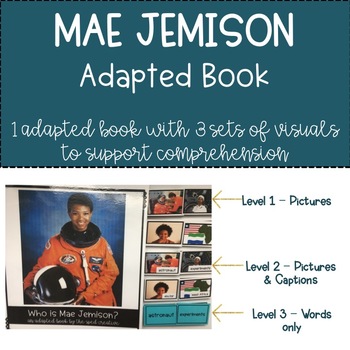 Preview of Mae Jemison Biography Adapted Book – 3 levels