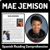 Mae Jemison Biography Reading Comprehension in Spanish - W