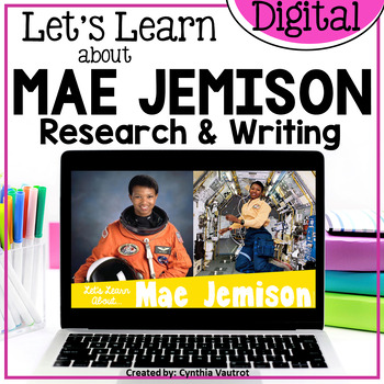 Preview of Mae Jemison Biography Research Women's History Month Google Slides