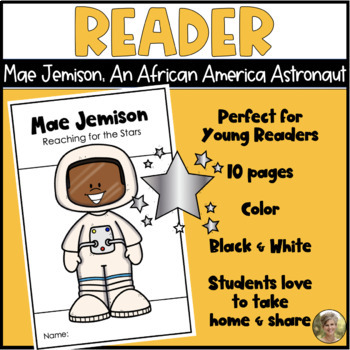 Preview of Mae Jemison Black History African American Woman Reader for Social Studies