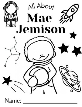 Preview of Mae Jemison Worksheets *SLIDES NOT INCLUDED*  - Black/Women's History Month