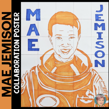 Preview of NASA Astronaut Mae Jemison Collaboration Poster | Women's History Month Activity
