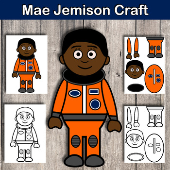 Preview of Mae Jemison Craft / Black History Month Activity / Womens history 