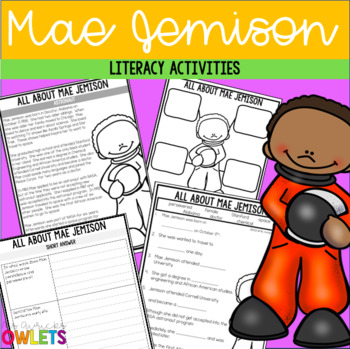 Preview of Mae Jemison Reading Comprehension Activities
