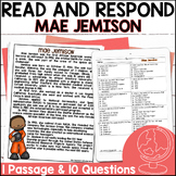 Mae Jemison Reading Passage Comprehension Questions - Hist