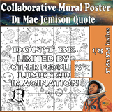Mae c.jemison Quote Collaborative Poster art Women's Black