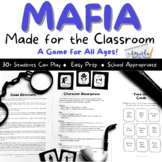 Mafia Game, Mafia Game Cards, Mafia Game for the Classroom