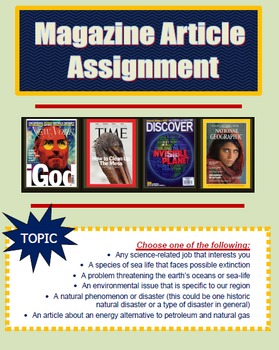 Preview of Magazine Article Assignment