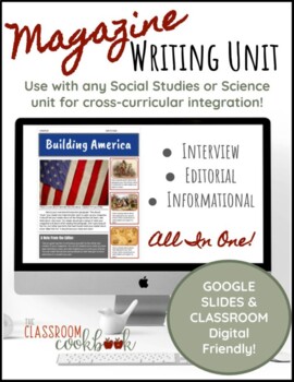 Preview of Magazine Writing Unit: Use as PBL or with any S.S. or Science Unit! Digital OK!