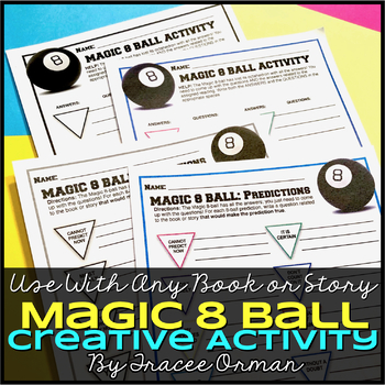 Preview of Magic 8-Ball Creative Activities for ANY Book or Story