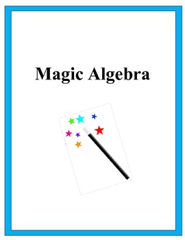 Preview of Magic Algebra Activity - Solving Equations Challenge