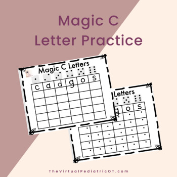 Preview of Magic C Letter Dice Game