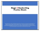 Magic C Letters Handwriting Practice Sheets