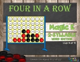 Magic E 2-Syllable Words: Four in a Row