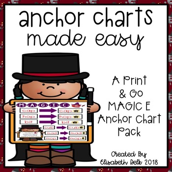 Preview of Magic E Anchor Charts Made Easy