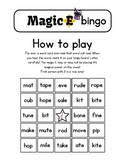 Magic E Bingo Game