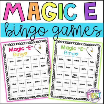 Preview of Magic E Bingo Games: CVCe - Silent E