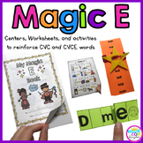 Magic E Words Activities, Games, Centers, Worksheets Phoni
