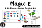 Magic E CVCe Literacy Center Printable Activities Bundle
