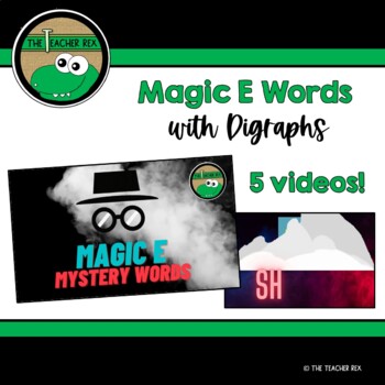 Preview of Magic E (CVCe) with Digraphs Mystery Words Videos