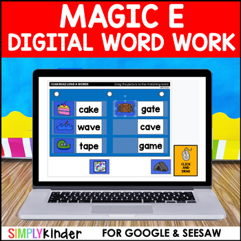 Preview of Magic E Digital Work Work Google and Seesaw