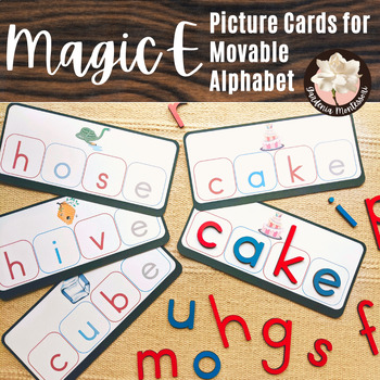 Preview of Magic E Montessori Black Series Movable Alphabet Phoneme Segmentation Word List