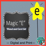 Magic E Wand and Cards Set Printable and Digital Easel Activity
