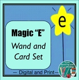 Magic E Wand and Cards Set Printable and Digital Easel Activity