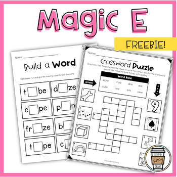 Preview of Magic E Words Worksheet