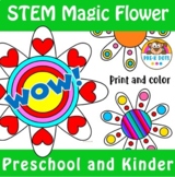 Build a Magic Flower Craft and Coloring Pages for Preschoo