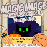 Magic Image Reveal Template- Halloween Kitty