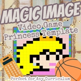 Magic Image Reveal Template-Video Game Princess