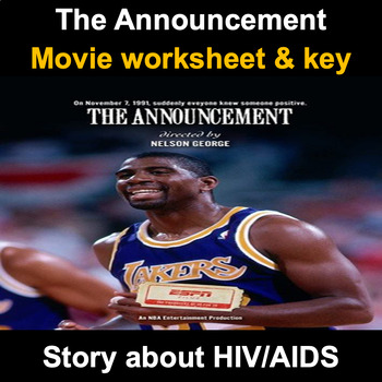Preview of Magic Johnson: The Announcement Story About HIV/AIDS Movie Worksheet Answer Key