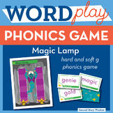 Magic Lamp hard and soft g Phonics Game - Words Their Way Game