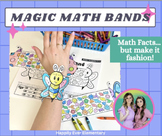 Magic Math Bands | Insects | Spring Bugs Math Fact Practice | Paper Bracelets