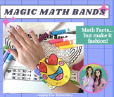 Magic Math Bands | Valentine's Day Math Fact Bracelets | February