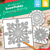 Magic Mindfulness Snowflake Template - Cutting Colouring W