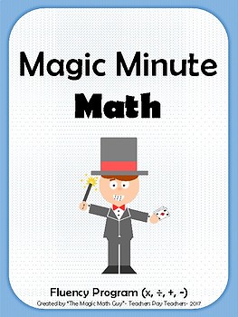 Preview of Magic Minute Math- Daily Facts & Fluency Skill Practice- Classwork & Homework