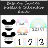 Magic Mouse Sweet Pastels Classroom Decor Calendar Pack