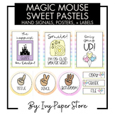 Magic Mouse Sweet Pastels Hand Signals, Labels, and Motiva