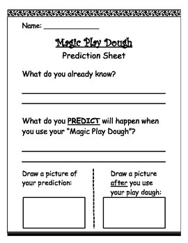 Magic Play Dough for the First Day of School – Primary Delight