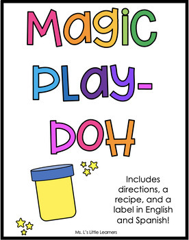 Magic Play Dough for First Day Wonder - Play to Learn Preschool