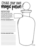 Magic Potion / Halloween / Fall Activity Sheet