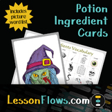 Magic Potion Ingredients Picture Word Cards/Flashcards (in