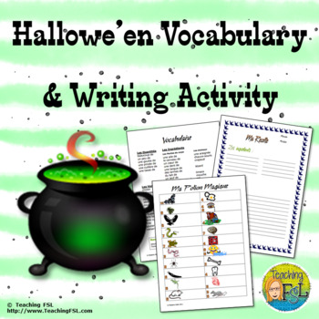 Magic Potion Recipe - French Halloween Writing Lesson by TeachingFSL