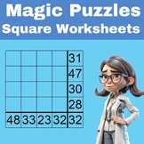 Magic Puzzles Square Worksheet: Exciting Addition and Logi