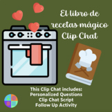 Magic Recipe Book Holiday Clip Chat for Spanish Class