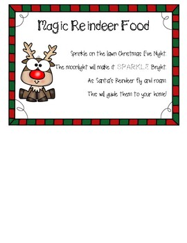 Magic Reindeer Food By Kinder Decor And More 