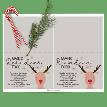 Magic Reindeer Food Printable Tags and Labels | Student Holiday Gifts