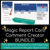Magic Report Card Comment Creator BUNDLE | Multiple Subject